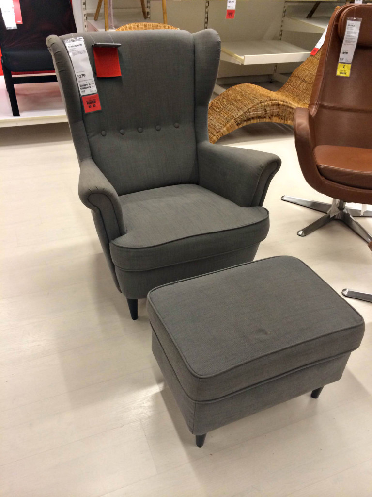 Wing Back Chair Grey 768x1024